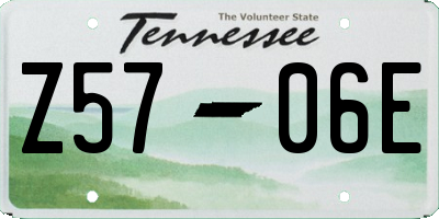 TN license plate Z5706E