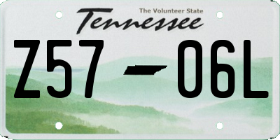 TN license plate Z5706L