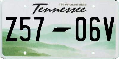TN license plate Z5706V
