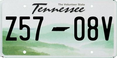 TN license plate Z5708V
