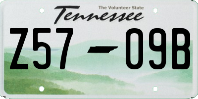 TN license plate Z5709B