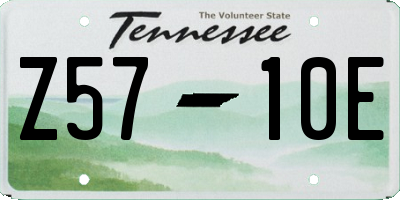 TN license plate Z5710E