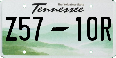 TN license plate Z5710R