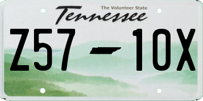 TN license plate Z5710X