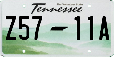 TN license plate Z5711A