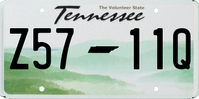 TN license plate Z5711Q