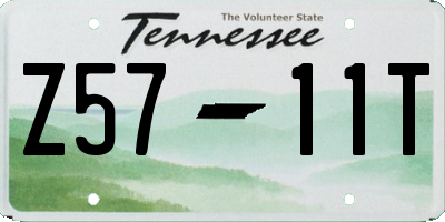 TN license plate Z5711T