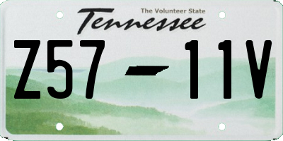 TN license plate Z5711V