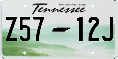 TN license plate Z5712J