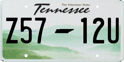 TN license plate Z5712U