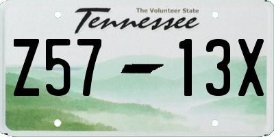 TN license plate Z5713X
