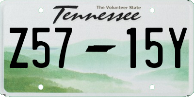 TN license plate Z5715Y