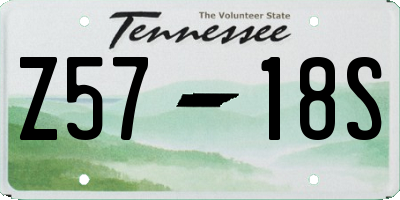 TN license plate Z5718S