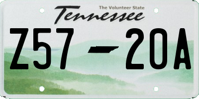 TN license plate Z5720A
