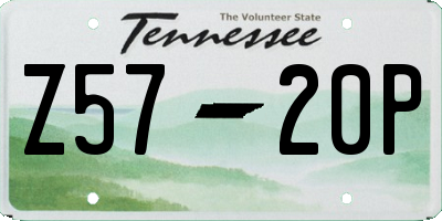 TN license plate Z5720P