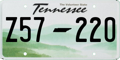TN license plate Z5722O