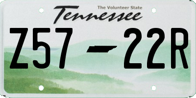 TN license plate Z5722R