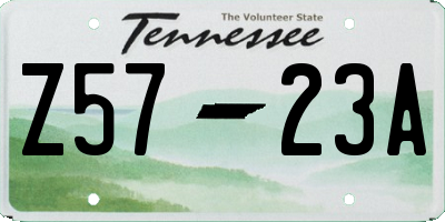 TN license plate Z5723A