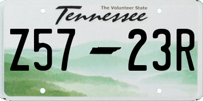 TN license plate Z5723R