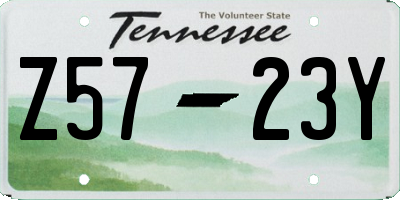 TN license plate Z5723Y