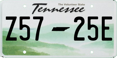 TN license plate Z5725E