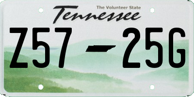 TN license plate Z5725G