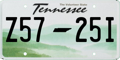 TN license plate Z5725I