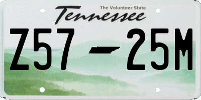 TN license plate Z5725M