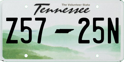 TN license plate Z5725N