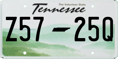 TN license plate Z5725Q