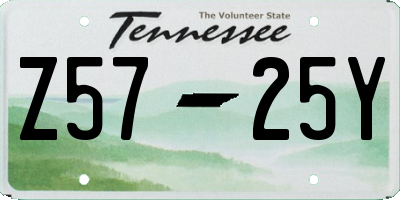 TN license plate Z5725Y