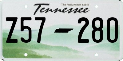 TN license plate Z5728O