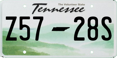 TN license plate Z5728S