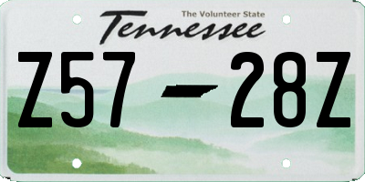 TN license plate Z5728Z