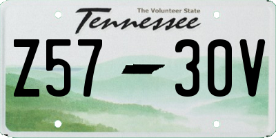 TN license plate Z5730V