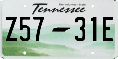 TN license plate Z5731E