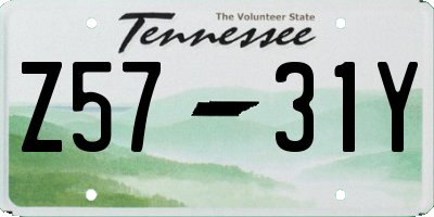 TN license plate Z5731Y