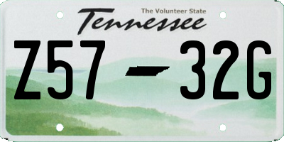 TN license plate Z5732G