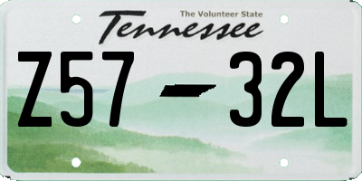 TN license plate Z5732L