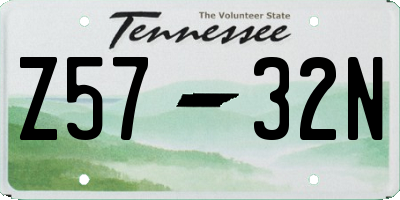 TN license plate Z5732N