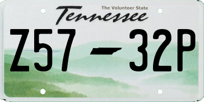 TN license plate Z5732P