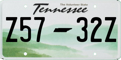 TN license plate Z5732Z