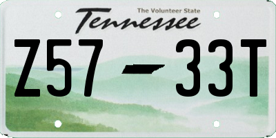 TN license plate Z5733T