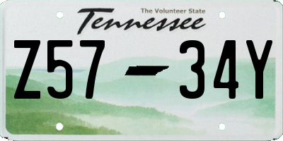 TN license plate Z5734Y