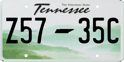TN license plate Z5735C