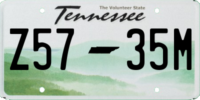 TN license plate Z5735M