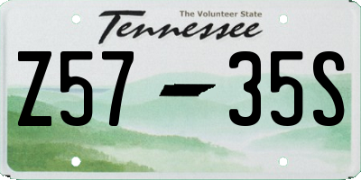 TN license plate Z5735S