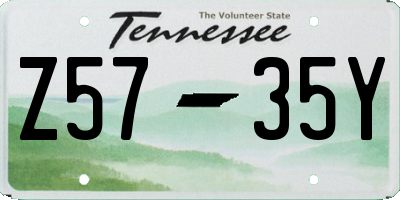 TN license plate Z5735Y