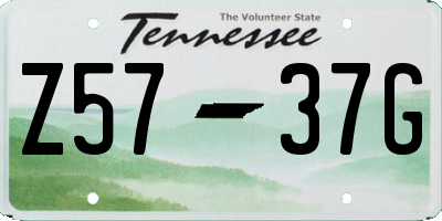 TN license plate Z5737G