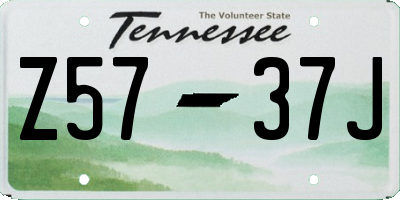 TN license plate Z5737J